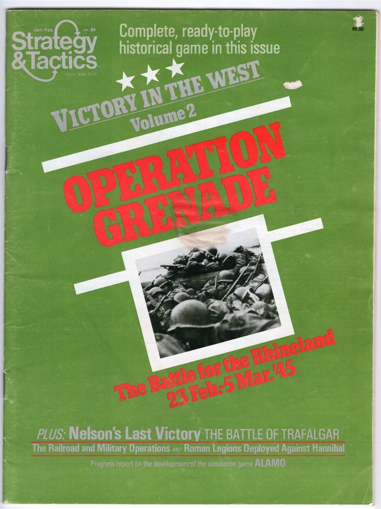 Strategy & Tactics #84 Operation Grenade War Board Game War 