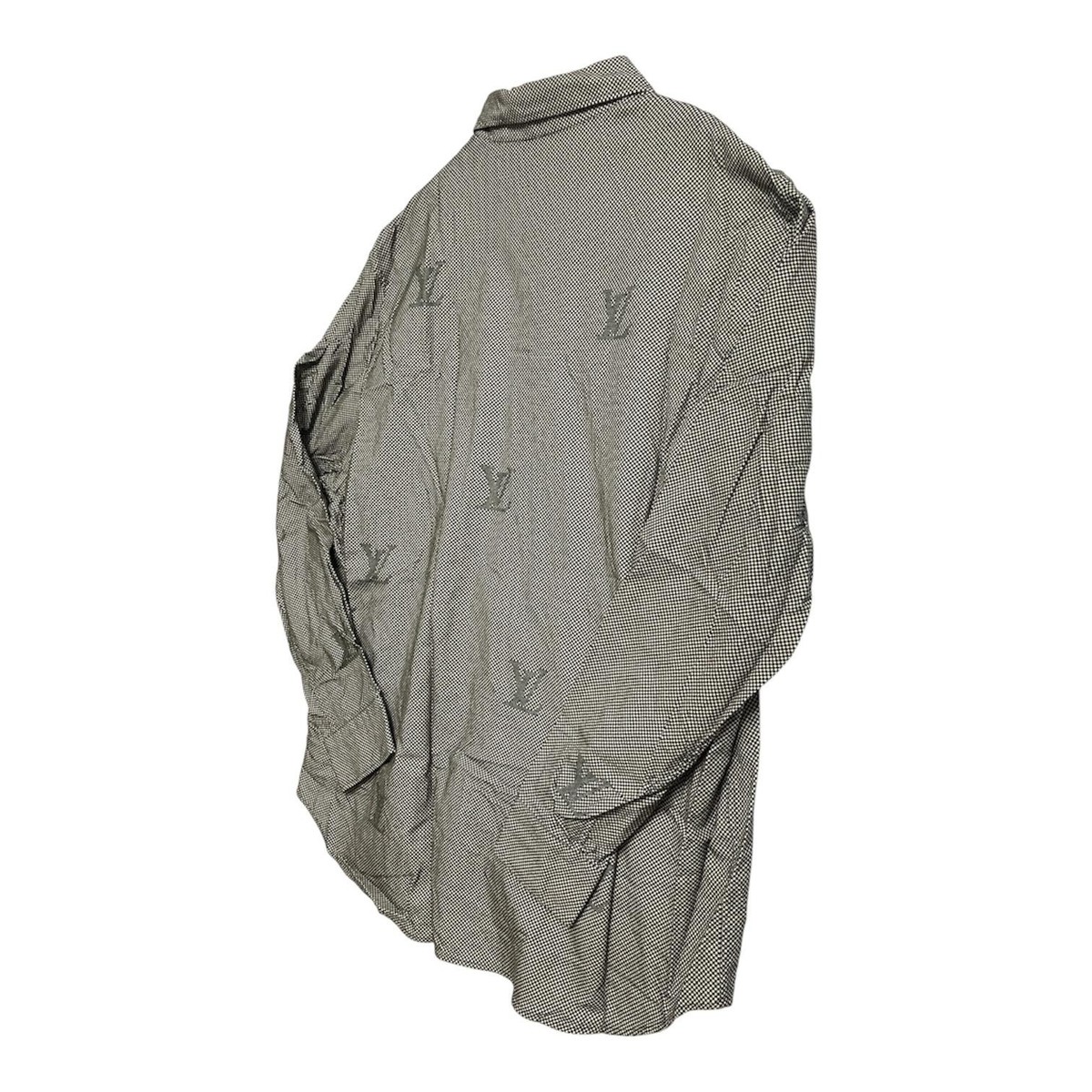 Louis Vuitton x Nigo Giant Damier Flannel Shirt Men's Charbon Gray