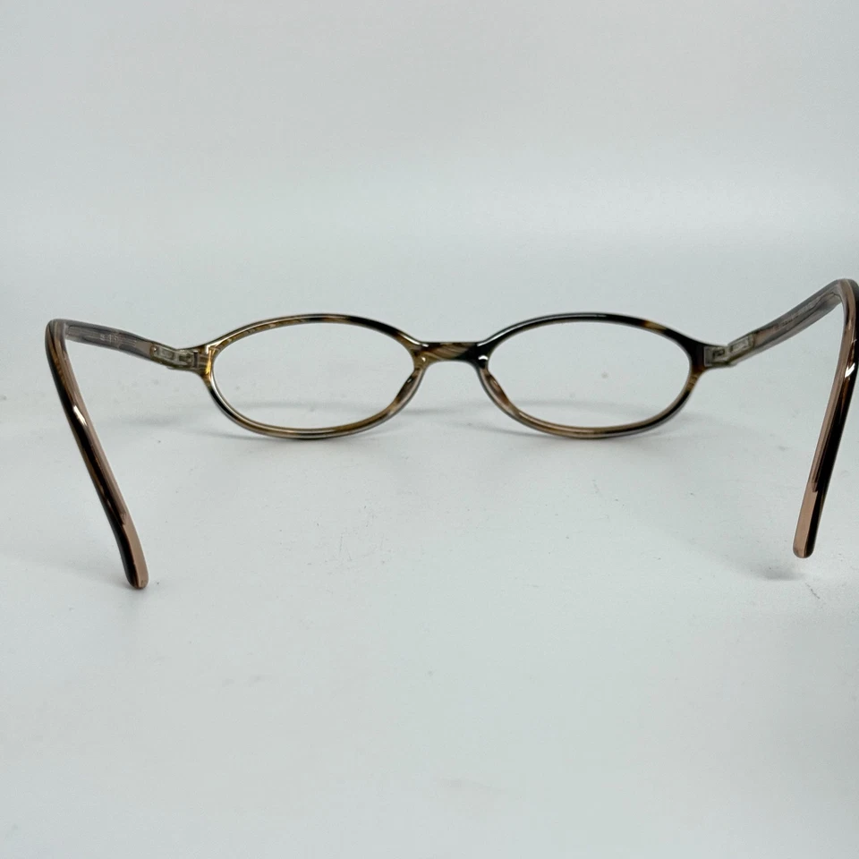 Valentino 5216 685 Striped Brown Oval Eyeglasses Frames 48-16 135 Italy H18802 - Image 3 of 4