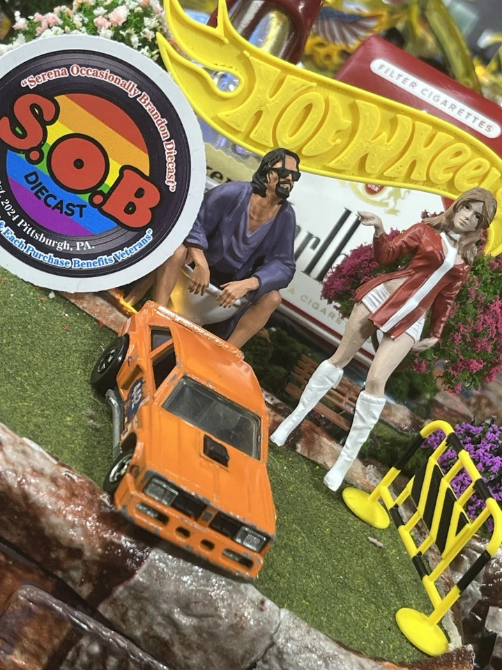 Hot Wheels Blackwalls 1978 Oldsmobile Flat Out 442 1:64 EX Cond Orange HK - Image 4 of 4