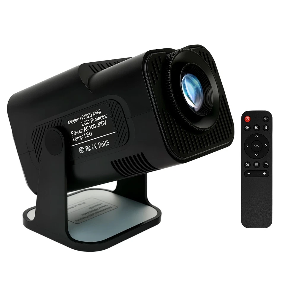 5G Projector Smart Auto Keystone 4K 1080P WiFi Bluetooth Projector - HY320 Mini - image 3 of 4