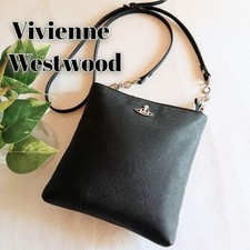 Vivienne Westwood 2-way Shoulder Bag Leather Black Women's From Japan