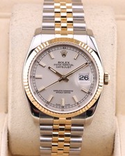 2010 Rolex Datejust 36 Ref. 16233  Steel and Gold Super jubilee