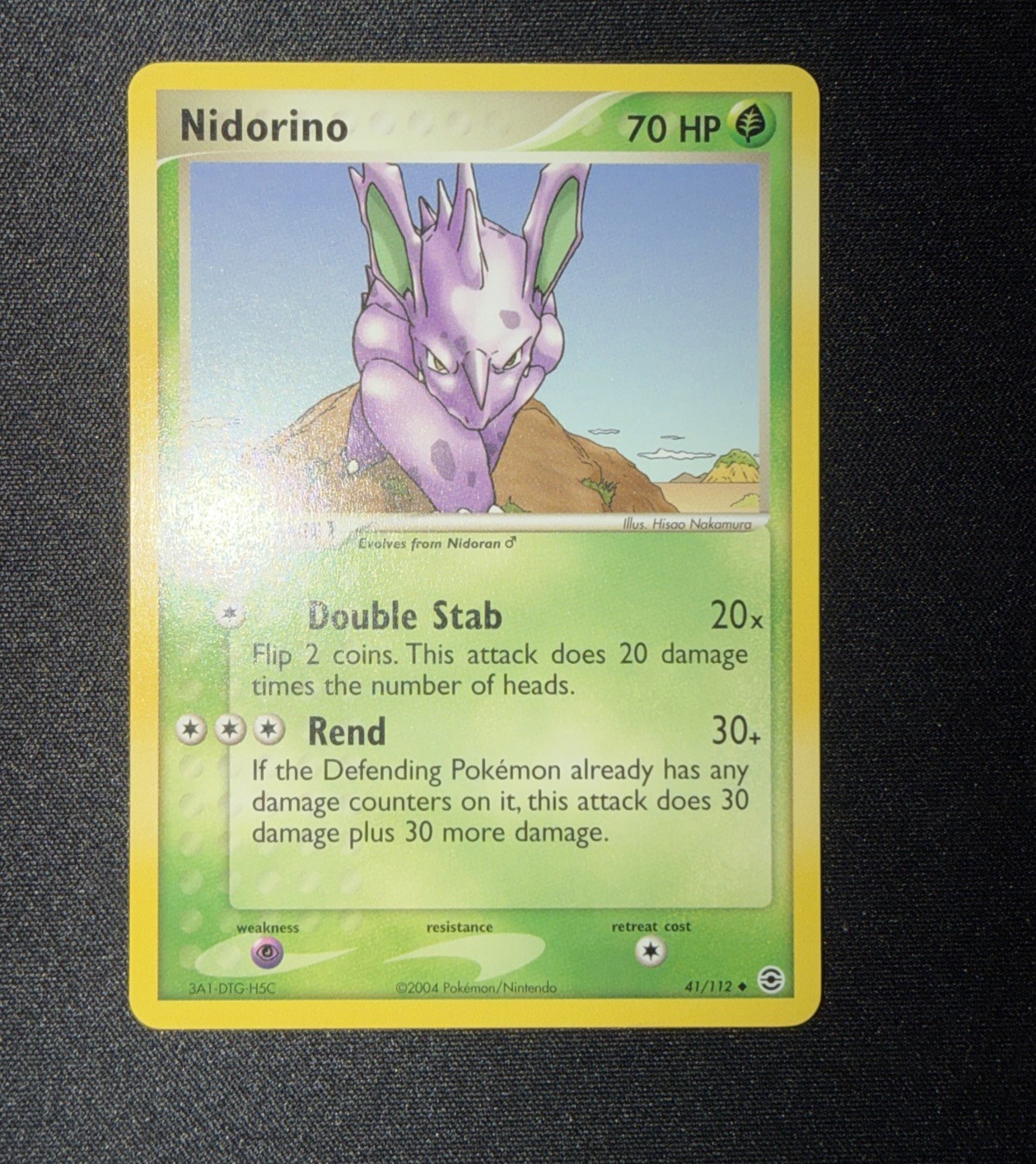 Pokemon Nidorino 41/112 Fire Red Leaf Green NM