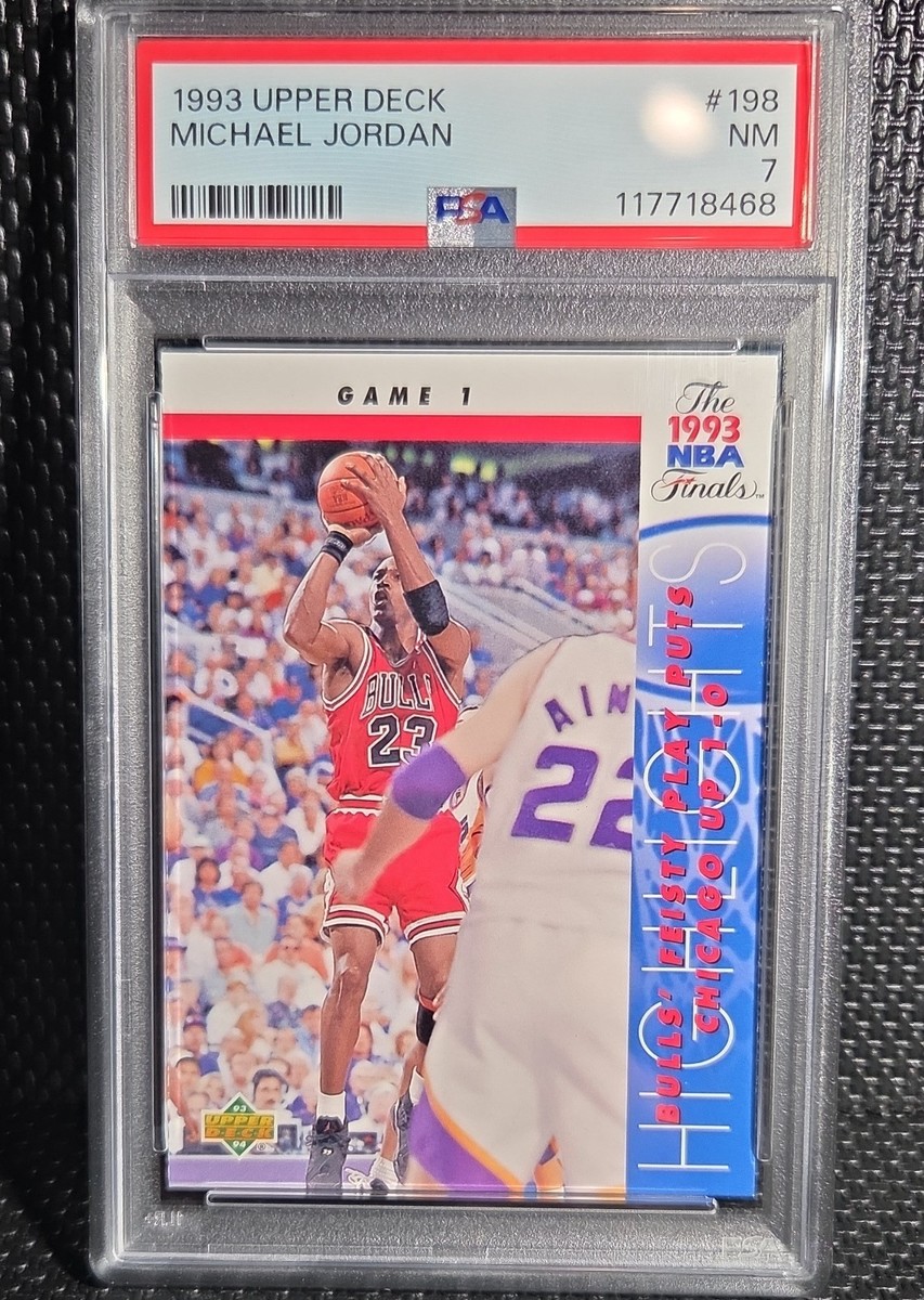 ◇マイケル・ジョーダン 記念シルバー　1994年製◆ 1993-94 PSA 7 Upper Deck - The 1993 NBA Finals Michael Jordan #198