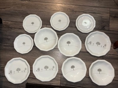 Rosenthal Winter Journey Studio Line Salad Plates Bread Butter Plates Soup Bowls