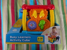 VTech Busy Learners Activity Cube Baby Toddler Learning Toy Lights Sounds 6  36M
