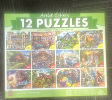 MasterPieces Artist Gallery 12-Pack Jigsaw Puzzle Collection 100-500 Pieces