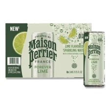 Nestle 85129 11.15 oz Maison Perrier Sparkling Water - Lime (8/Box) New