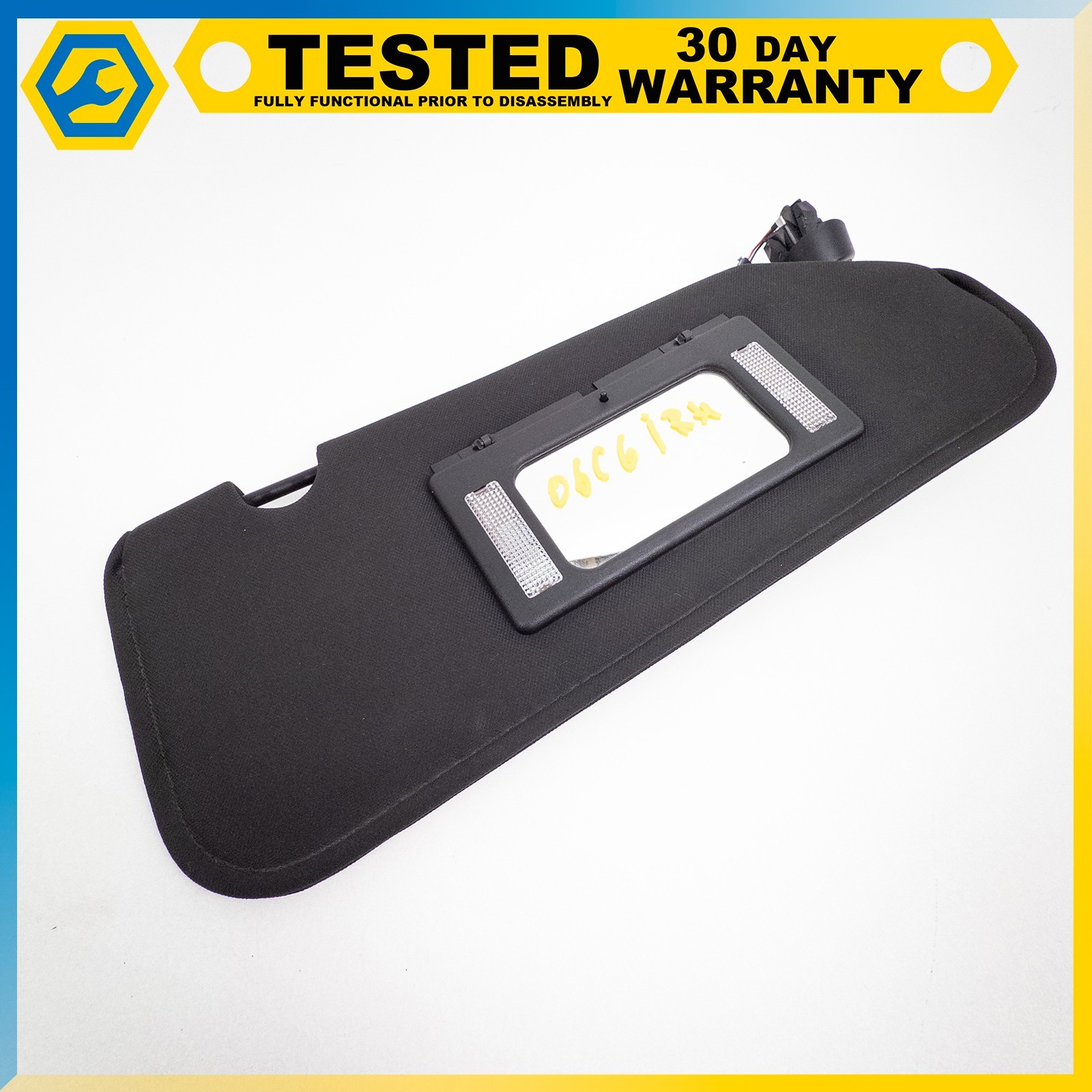 05-13 CHEVROLET CORVETTE C6 FRONT LEFT RIGHT SUN VISOR SHADE MIRROR LIGHT SET OE