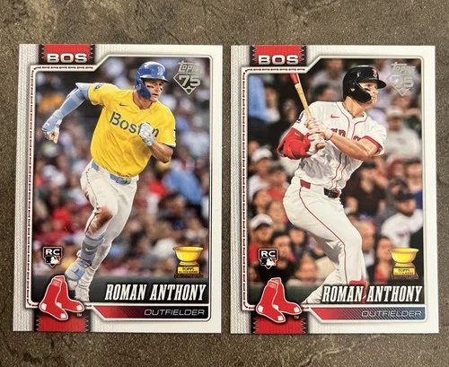 🟥Roman Anthony⬛️2026 Topps Series 1 Super Box Image Variation Card + Base RC