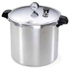 23-Quart Aluminum Pressure Canner & Cooker for Safe Home Canning