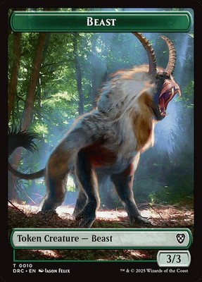 Beast // Servo | MTG Aetherdrift Commander Tokens | Non Foil | NM