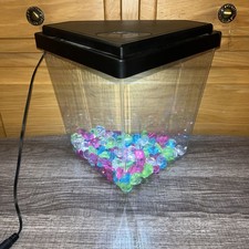 Top Fin Gold Fish Aquarium 7"x7"x10' W/Lights And Rocks