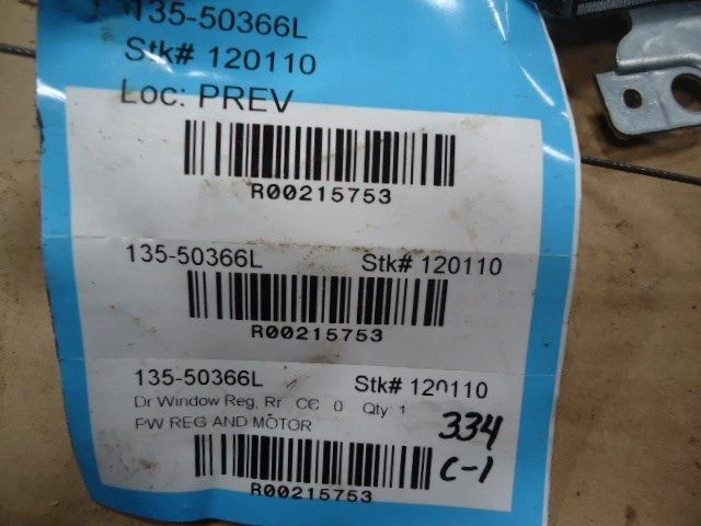 Regulador de ventana trasera conductor sedán eléctrico compatible con 01-09 VOLVO 60 SERIES 215753 Foto 2 de 4