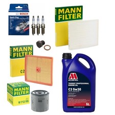 5L 5W30 & ALL MANN FILTERS FULL SERVICE KIT FOR AUDI A1 1.0 SPORTBACK 11-18