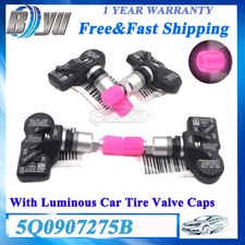 4x TIRE PRESSURE SENSOR TPMS 5Q0907275B 433MHZ For AUDI SKODA PORSCHE VOLKSWAGEN