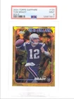 TOM BRADY 2024 TOPPS CHROME SAPPHIRE GOLD REFRACTOR MINT /50 PSA 9 Q4244