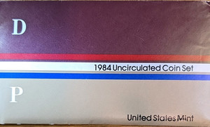 United States Mint 1984 Uncirculated Coin Set Philadelphia Denver