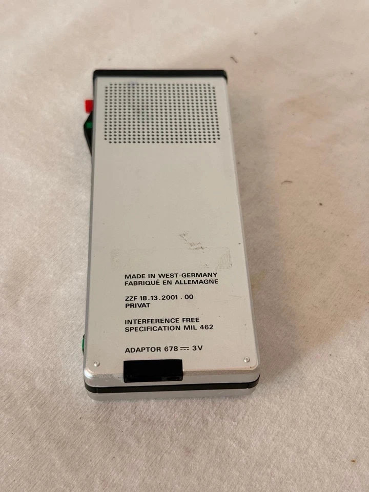 🎙️ Grundig Stenorette 2080 Diktiergerät Metallgehäuse + Kassette – DEFEKT - Bild 4 von 4
