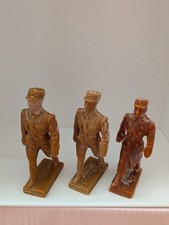 3 x Lineol Soldaten, Rohlinge, Hartplastik