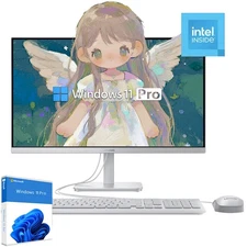 Lenovo A100 23.8" All-in-One Desktop FHD (1080p) Intel Processor N100 Windows OS