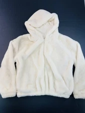 Art Class Girls Faux Fur Coat Jacket - Ivory White Size XXL 18