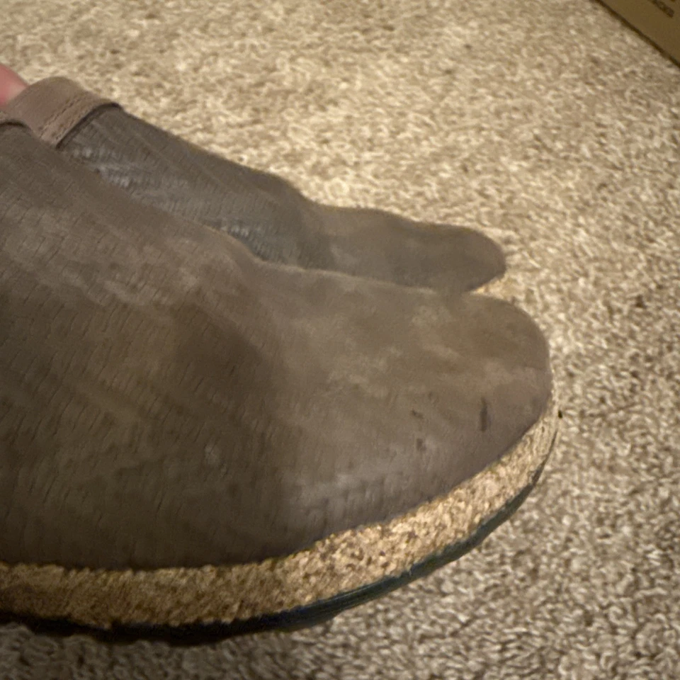 Zapatillas Haflinger Mujer 38 Marrón 2 Tonos con Fondo Corcho Foto 4 de 4