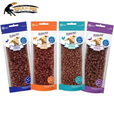 DOKAS - Minis Mix Lammfleisch Hühnerbrust Entenbrust Hirschfleisch 4er Snack