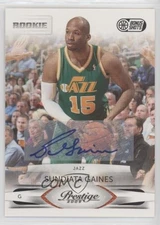 2009-10 Season Update Bonus Shots Black Signatures /250 Sundiata Gaines Auto RC