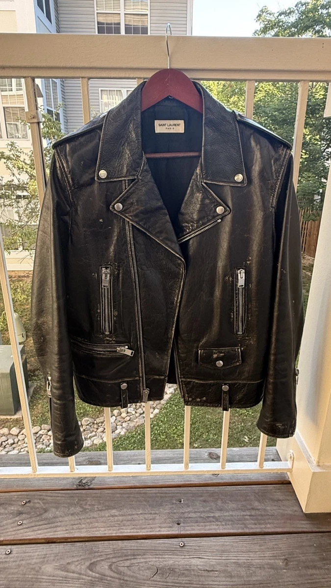 Saint Laurent Leather Outer Shell Studded Coats, Jackets & Vests