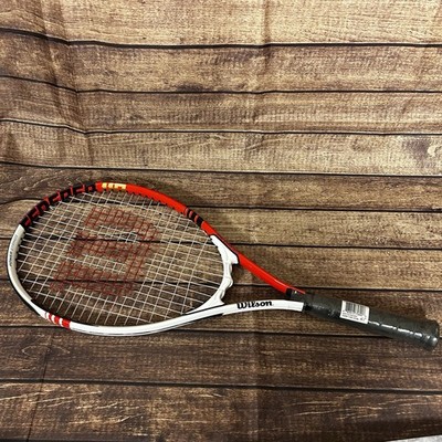 New Wilson Roger Federer 110 Oversize Tennis Racket WM4 4 1/2  Grip Strung
