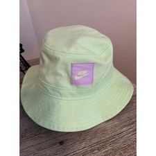 NWT Nike Kids Bucket Hat Light Green Lavender Logo Summer Casual Outdoors