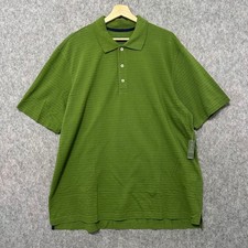 NEW Eddie Bauer Mens Green Performance Tee Polo Shirt UPF 30 Fast Dry XL