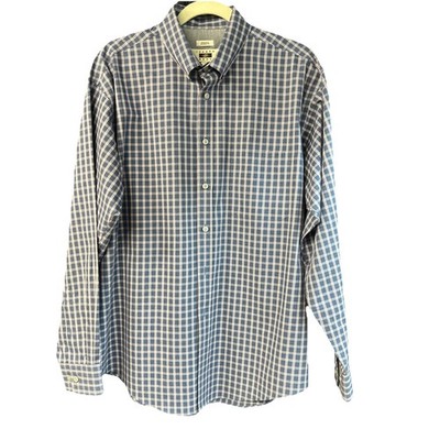 Joseph Abboud  Men s Check Long Sleeve Shirt Blue/red/white Sz L