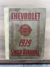1939 Chevrolet Shop Manual Oem Original 1939 Chevrolet Shop Manual Oem Original
