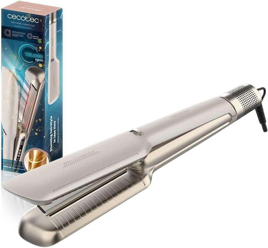 Piastra Asciugacapelli Air Lisse Champagne: Piega Perfetta da Bagnati