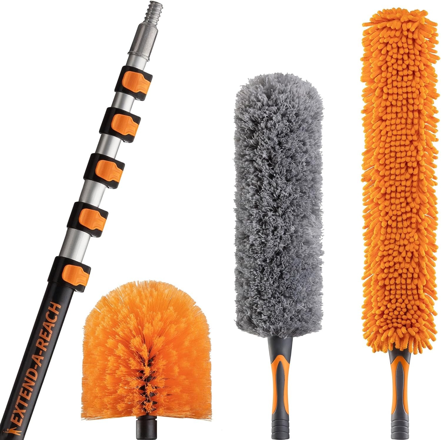 30 Foot High Reach Duster Kit with 5-24 ft Extension Pole