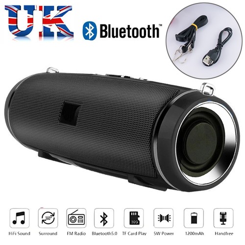 200W Portable Bluetooth Speaker IPX2 Waterproof Outdoor HIFI Pillar ...