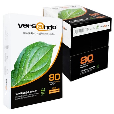 versando HighWhite A4 Kopierpapier Laser Inkjetdrucker universal  2500 Blatt