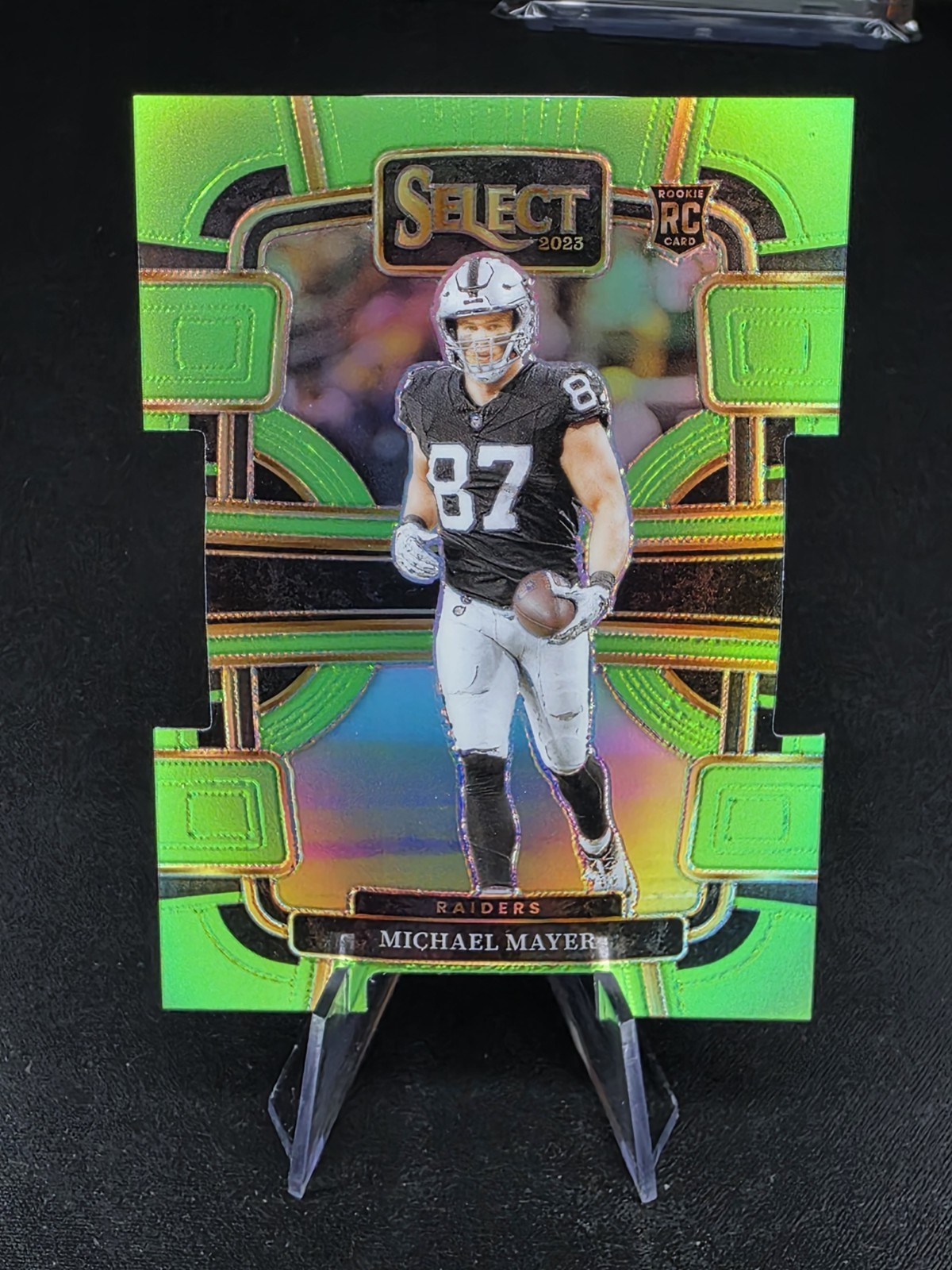 2023 Panini Select - Concourse Michael Mayer  Neon Green Prizm Die-Cut /599 (RC)