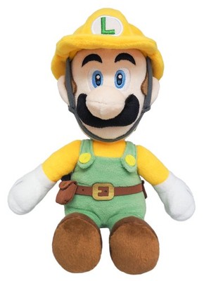 Little Buddy Super Mario Maker 2 Builder Luigi 10'' Plush Official Nintendo NEW