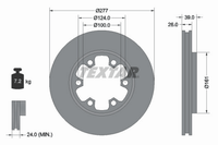 2X Bremsscheibe Vorderachse FüR Ford Nissan Maverick Pathfinder I II Pick UP