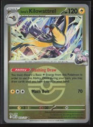Iono's Kilowattrel (Poke Ball) Reverse Holo #072/217 Mega Evolution Ascended Heroes