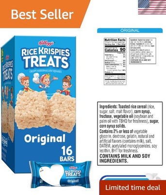 Individually Wrapped  Marshmallow Cereal Bars - Family Favorite Treat