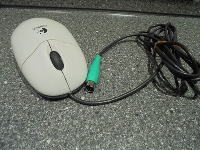 Alte Logitech PC Maus M-SBF96 mit PS/2 Stecker P/N: 852209-A000 Top Zustand