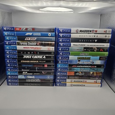 PS4 28x Videospiel Konvolut/Restposten - gemischte Genres, guter Zustand