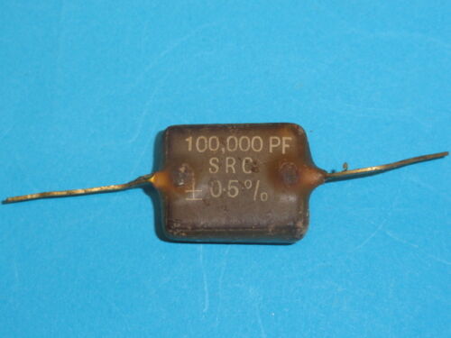 VINTAGE PRECISION SRC 100,000 pF SILVERED MICA CAPACITOR   +/- 0.5% 真空管 アンプ  - Picture 1 of 1
