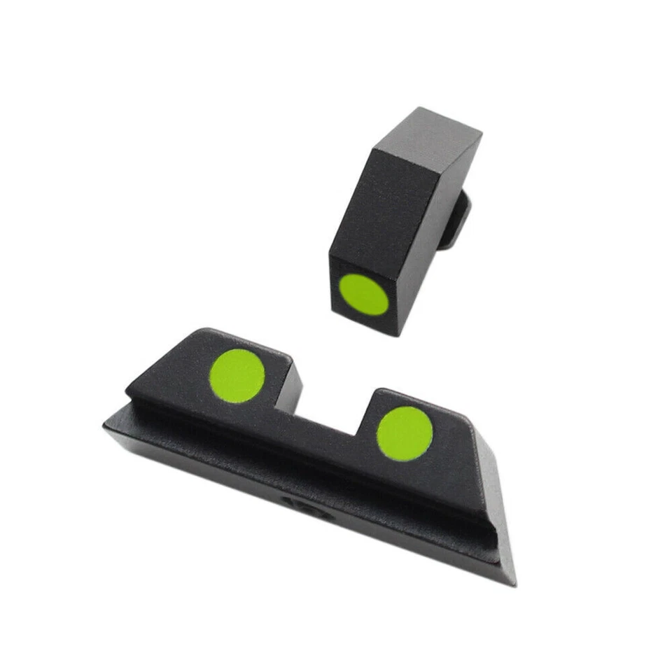 Juego de 2 miras nocturnas Glock verdes y azules para 17 19 22 23 24 26 27 33 34 35 38 39 45 Foto 3 de 4