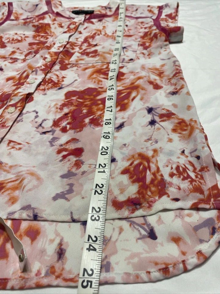 Blouse Top Dressy Colored Attention XS - Image 3 of 4